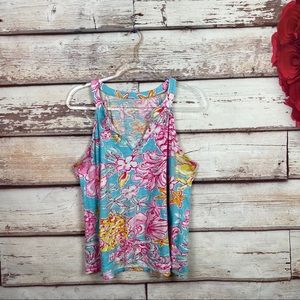 Lilly Pulitzer Arya Tank in Breakwater Blue Lolita